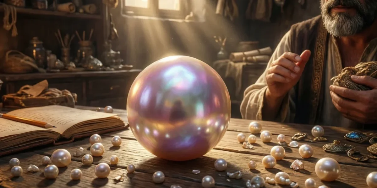 Nothing compares. A merchant and precious pearl